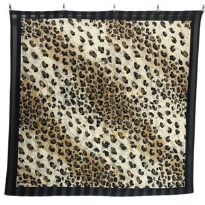 Leopard Polyester Scarf Vintage (45.5”x”44.5)