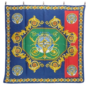Chateau De Versailles Seidentuch Vintage (35”x”34.5) Made Italy