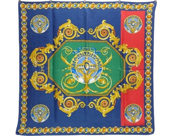 Chateau De Versailles Silk Scarf Vintage (35”x”34.5) Made Italy
