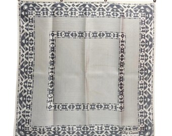 Oleg Cassini Silk Scarf Vintage (23”x”23)