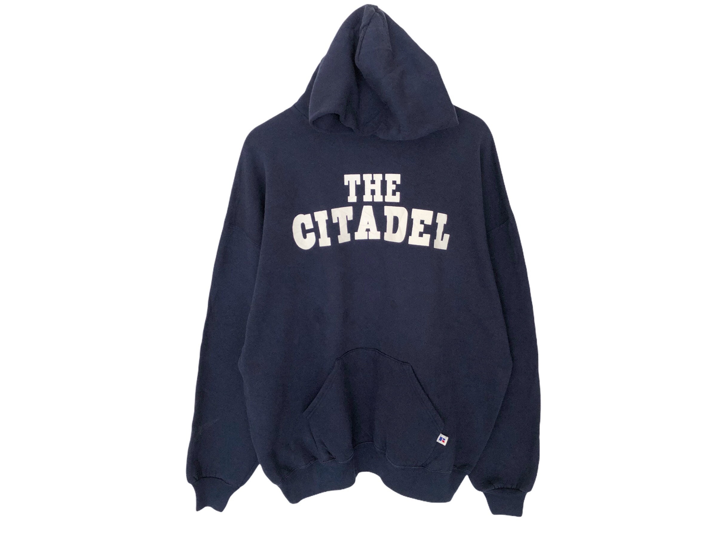 The Gitadel X Russell Athletic Spellout Sweater Hoodie Vintage 90s