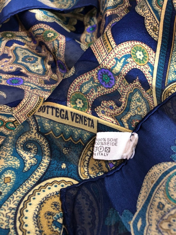 Bottega Veneta Paisley Silk Scarf Vintage (33.5”x”33.5) - Etsy