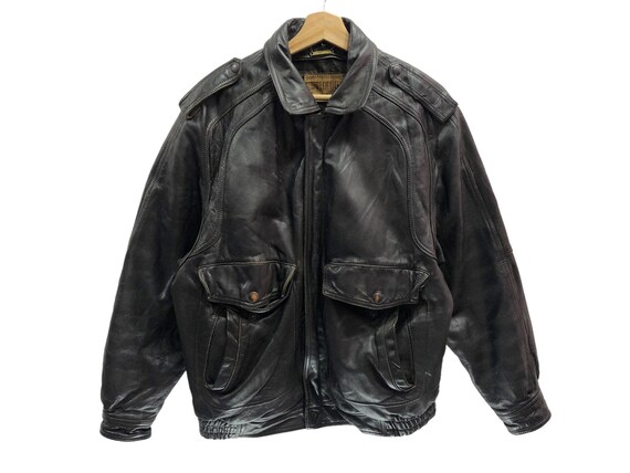 Art Glenhill Leather Jacket Vintage 90s - Etsy Art Glenhill Leather Jacket Vintage 90s - Etsy