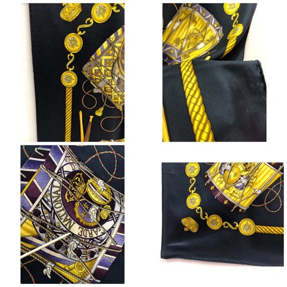 Buy Hermes “les Tambours” Silk Scarf Vintage (34”x”35.5) Online in