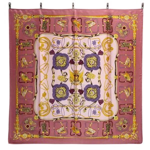 Abstract Silk Scarf Vintage (34.5”x”35)