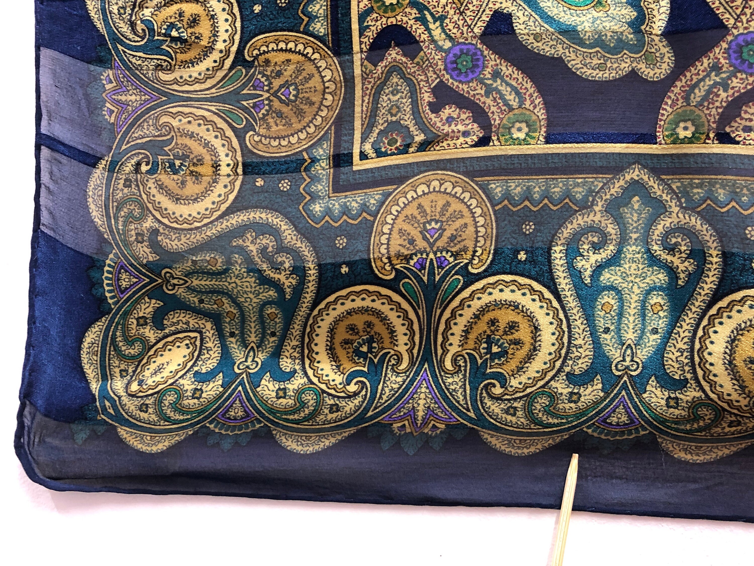 Bottega Veneta Paisley Silk Scarf Vintage (33.5”x”33.5) - Etsy