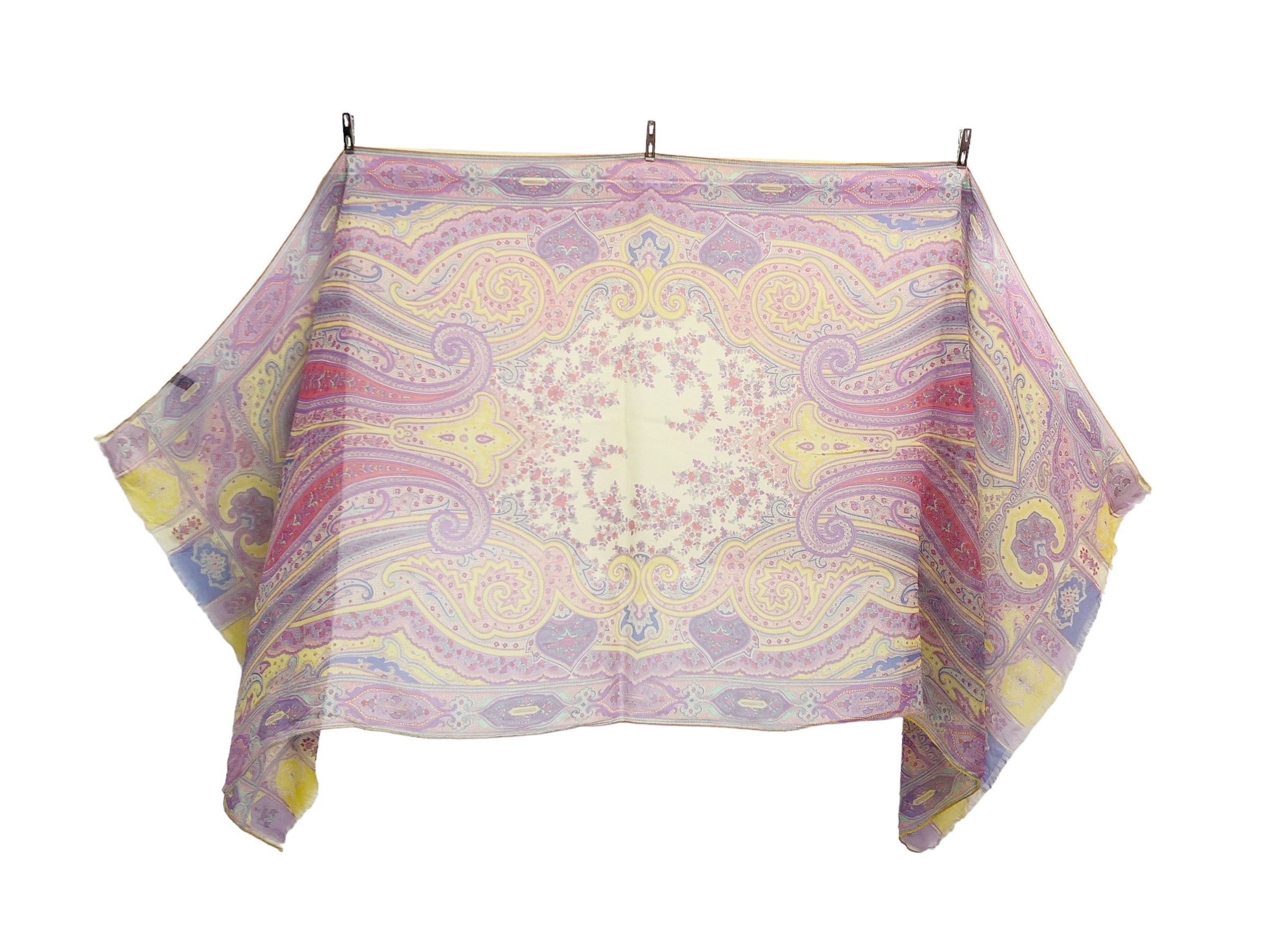 エトロ ペイズリー シルク スカーフ ヴィンテージ (24”x”61) - Etsy 日本 