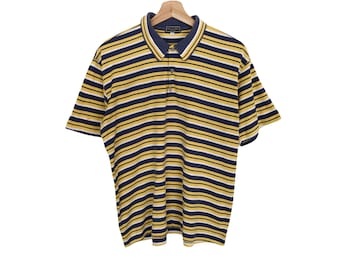 Vintage 80s Christian Dior Striped Polo Shirt | Mens Large - Etsy