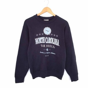 University Of North California Pullover Jumper Sweatshirt Vintage 90s 50/50 Made In Usa