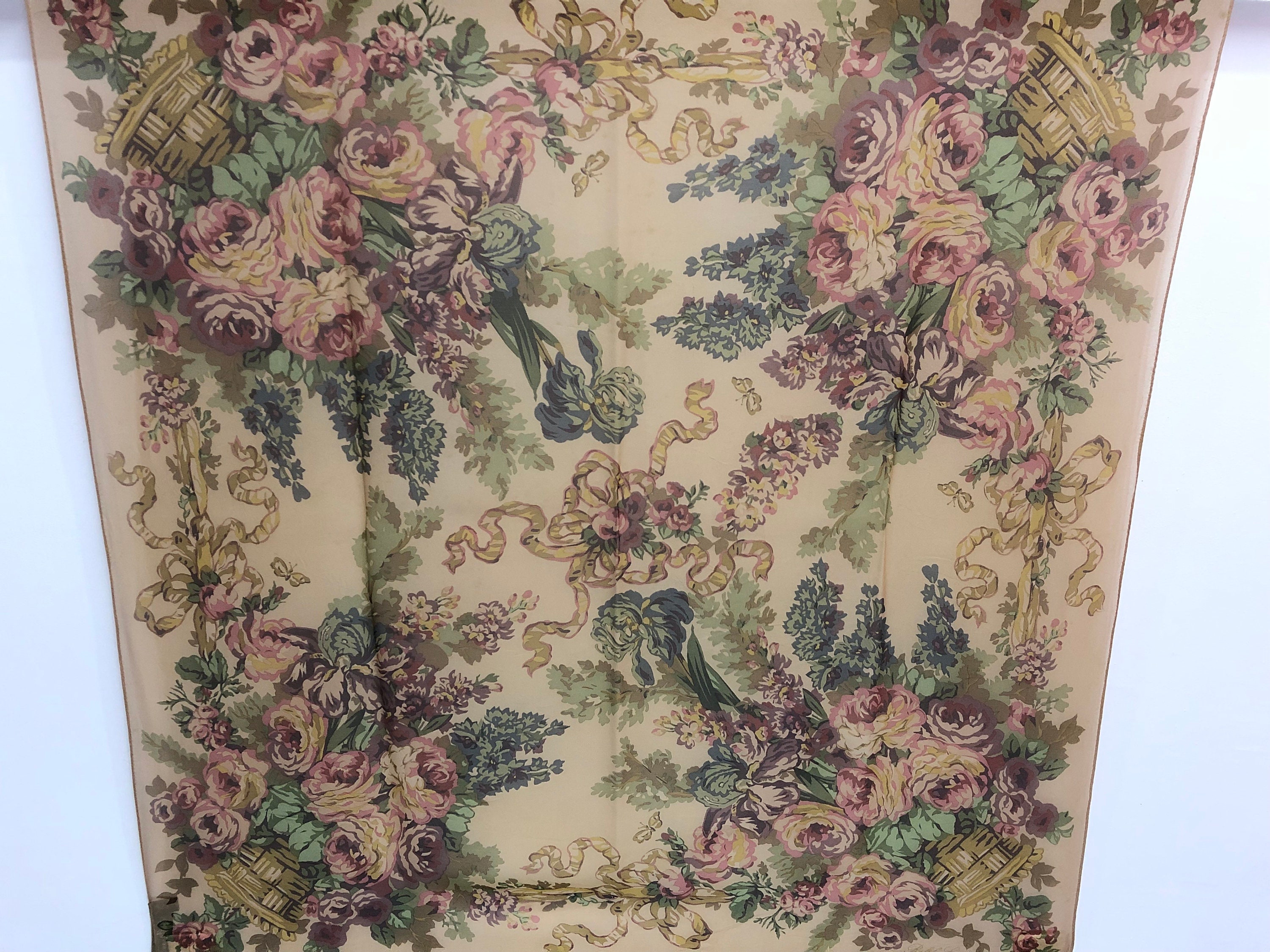 Ralph Lauren, Polo by Ralph Lauren Silk Scarf Vintage (34”x