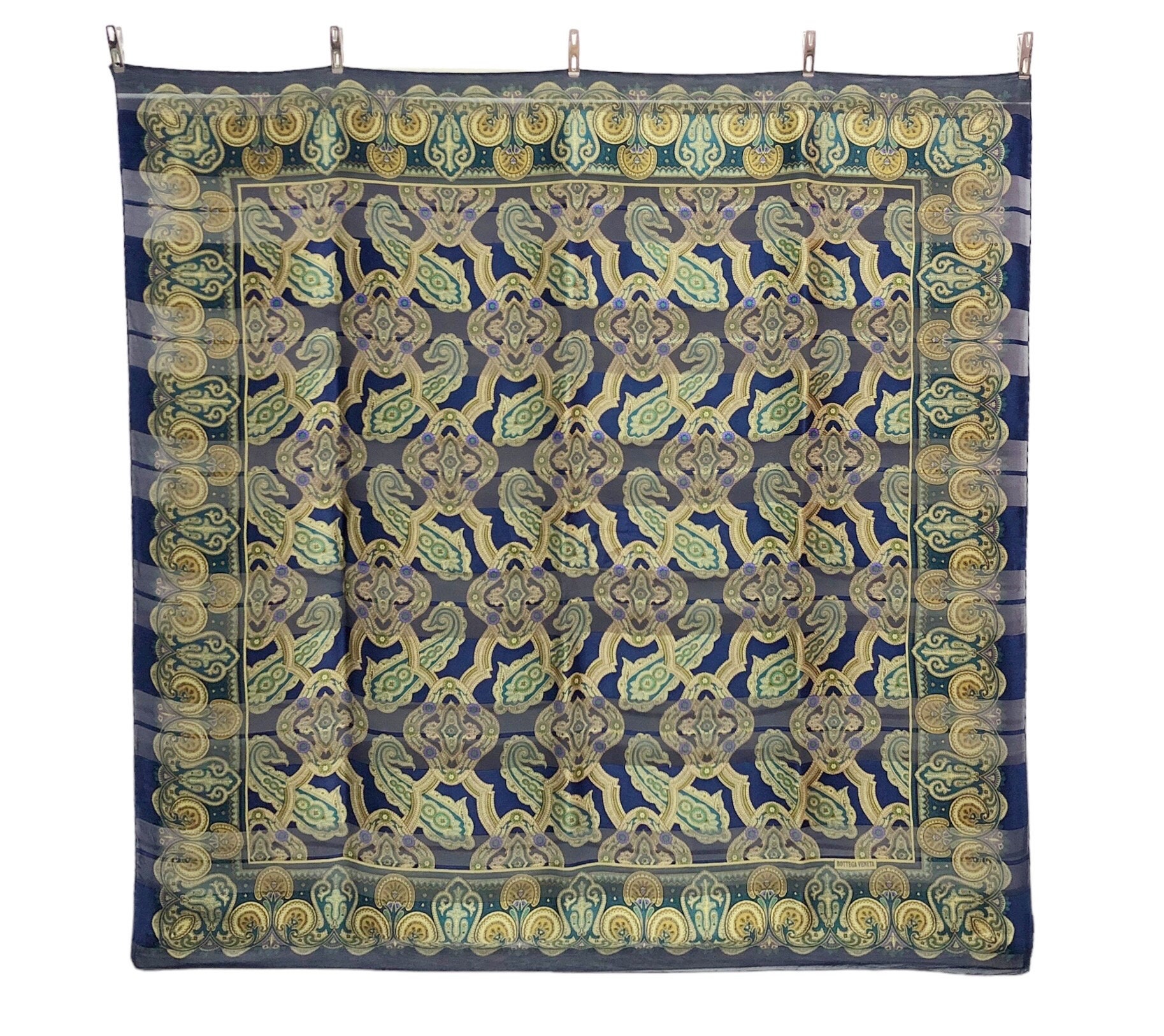 Bottega Veneta Paisley Silk Scarf Vintage (33.5”x”33.5) - Etsy