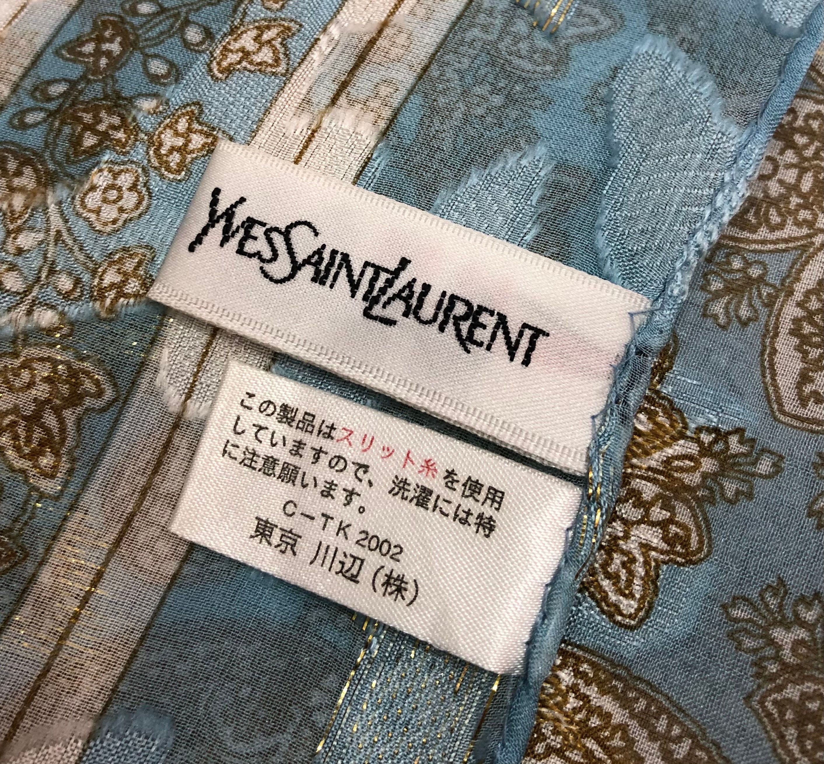 イヴサンローラン シルクスカーフ ヴィンテージ (48.5”x”50) - Etsy 日本