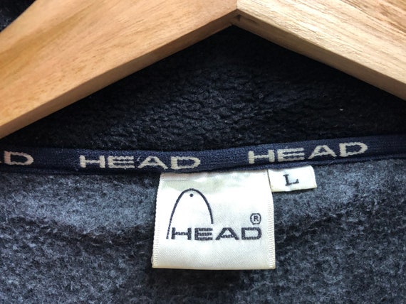 HEAD Big Logo Spellout Embroidery Sweater Fleece - image 5