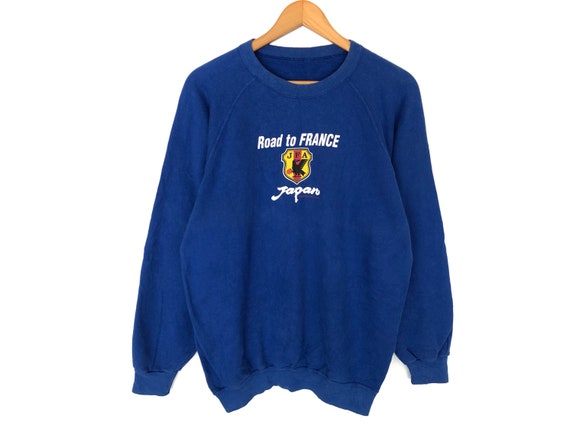 Japan Soccer Small Logo Spellout Pullover Jumper S