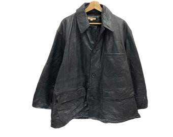 Leather Jacket Vintage 80s 90s