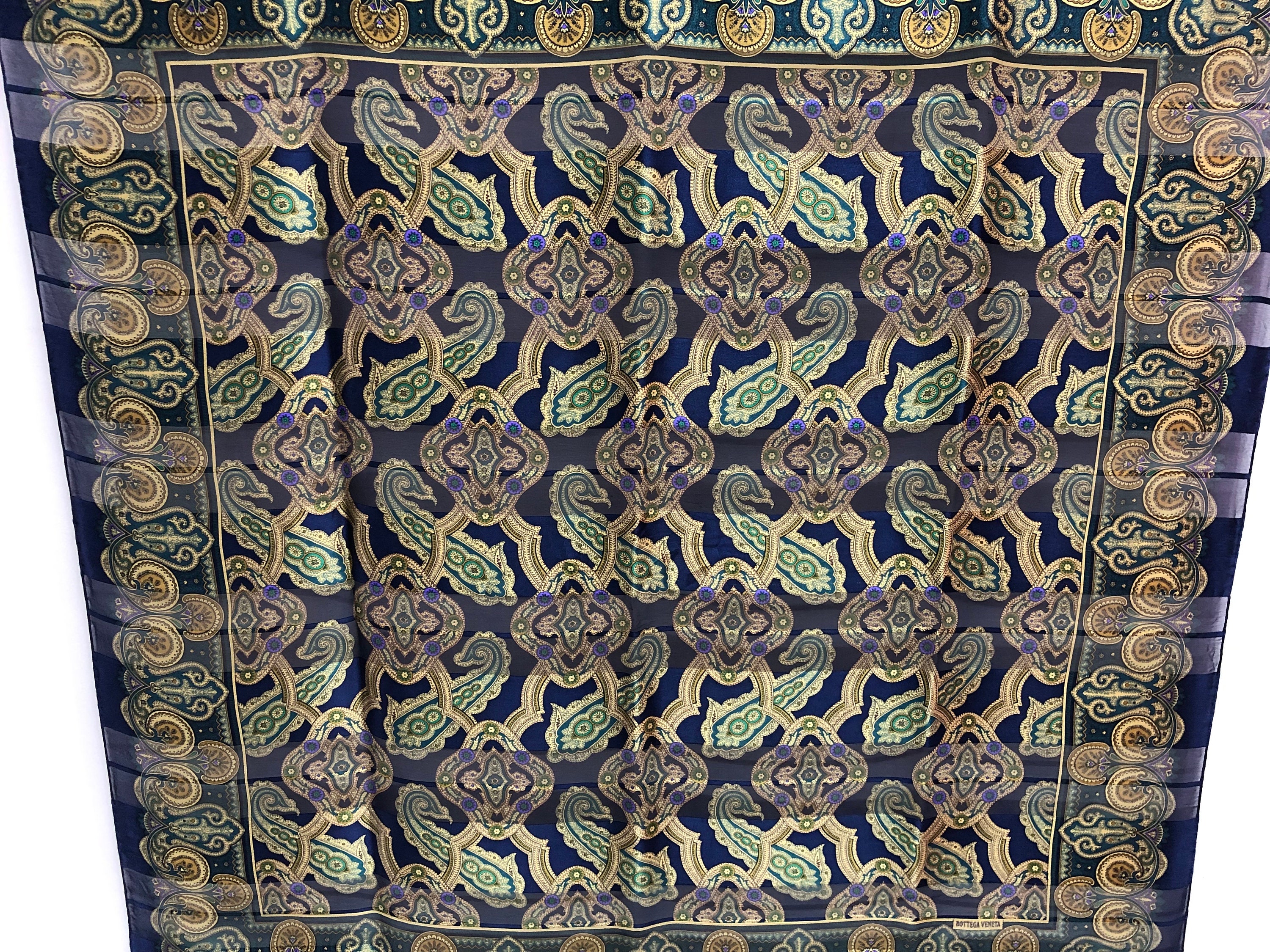 Bottega Veneta Paisley Silk Scarf Vintage (33.5”x”33.5) - Etsy Denmark