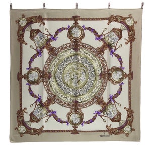 Trussardi Silk Scarf Vintage (34.5”x”35)