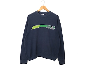 Local Motion Hawaiian Surfing Surfboards Spellout Pullover Jumper Sweatshirt Hawaii Beach Style Vintage 90s