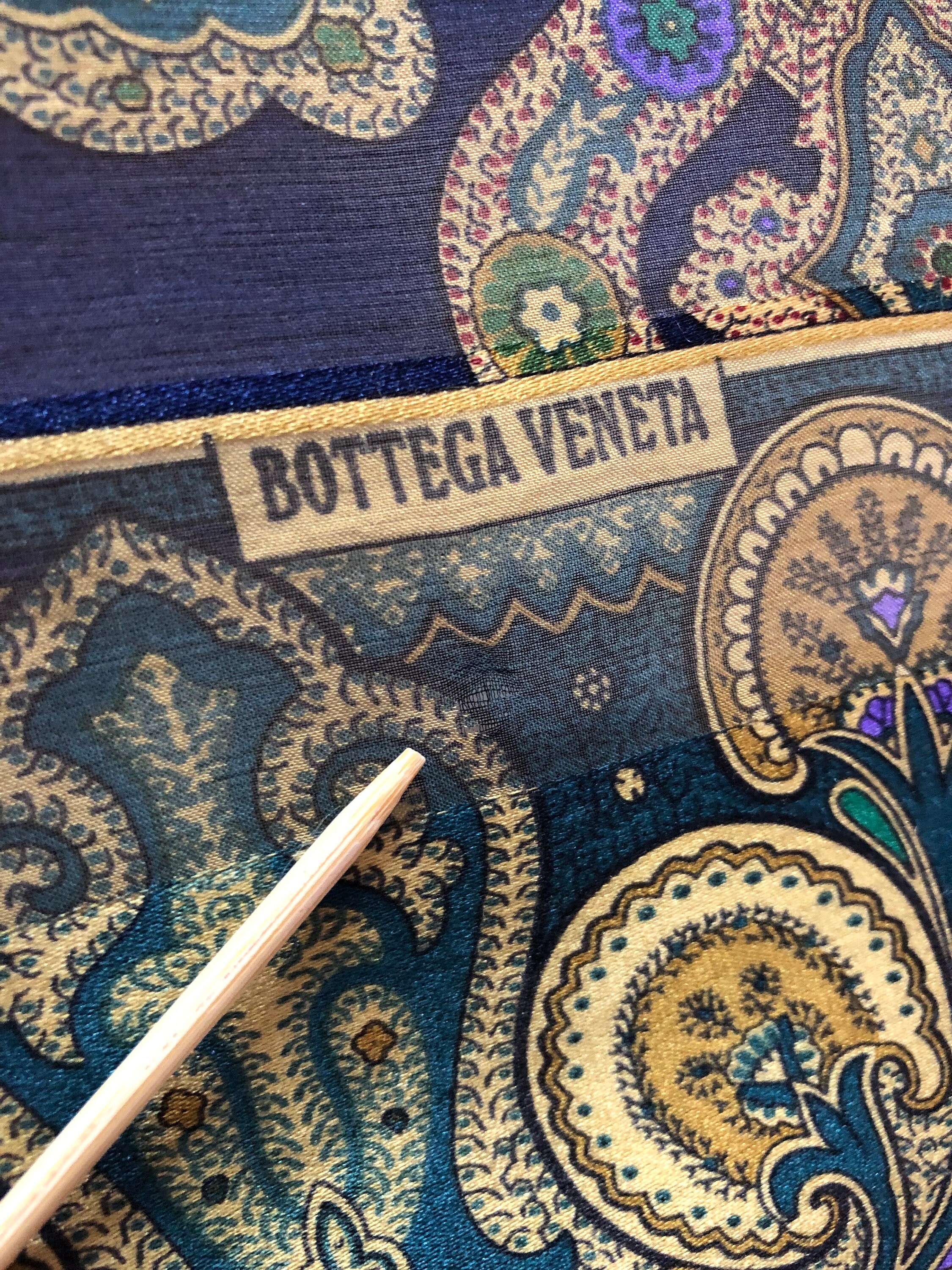 Bottega Veneta Paisley Silk Scarf Vintage (33.5”x”33.5) - Etsy