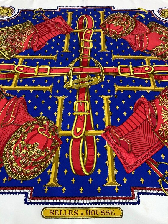 Hermes “selles A Housse” Silk Scarf Vintage (35”x”35.5) - Etsy