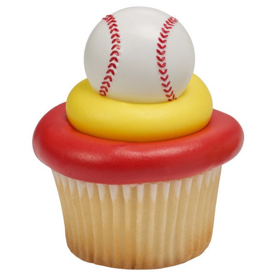 24 Stück 3D-Fußball-Cupcake-Topper, Partyringe Für Kuchen & Muffins – Sport-Deko Für Geburtstage