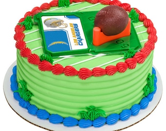Los Angeles Chargers Football Cake Topper Decoration Party Supplies