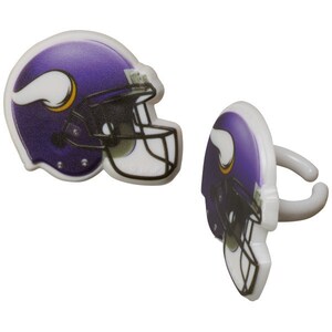 24 Minnesota Vikings NFL Football Cupcake Rings Toppers - Etsy