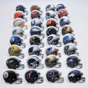 32 Assorted NFL Football Cupcake Rings Toppers