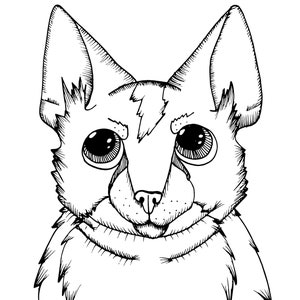 Fat Chihuahua drawing- adult coloring page- chihuahua coloring page
