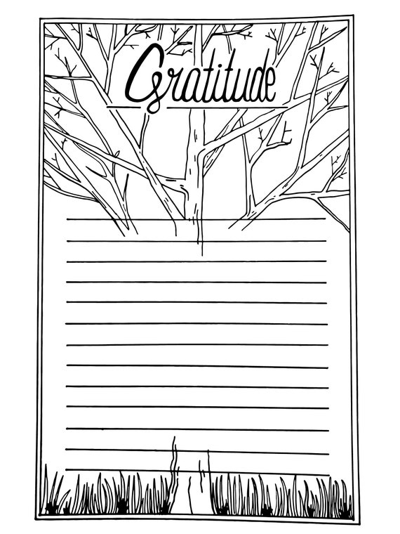 Gratitude List Printable Template | Etsy