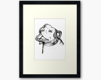 Bully Hund druckbare Sofortiger digitaler Download, Bully Rasse Zeichnung | Ausmalseite für Erwachsene