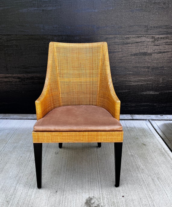 3 Available Crate Barrel Woven Rattan Coastal Beach Chic Chair