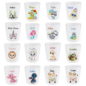 Gobelet enfant personnalisé/Verre enfant incassable/Gobelet maternelle/Gobelet prénom enfant/ Verre plastique personnalisé image 1