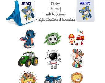 Petit sac à dos enfant personnalisé crèche / maternelle