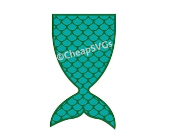 Mermaid Tail SVG and PNG for Flag Banner Cricut Sillouette Die Cutting Machines FILE