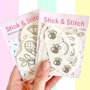 Summer Embroidery Stick and Stitch, Embroider Clothes Kit, Embroidery  Stickers, Summer Embroidery Designs, Hand Embroidery Stick Stitch 