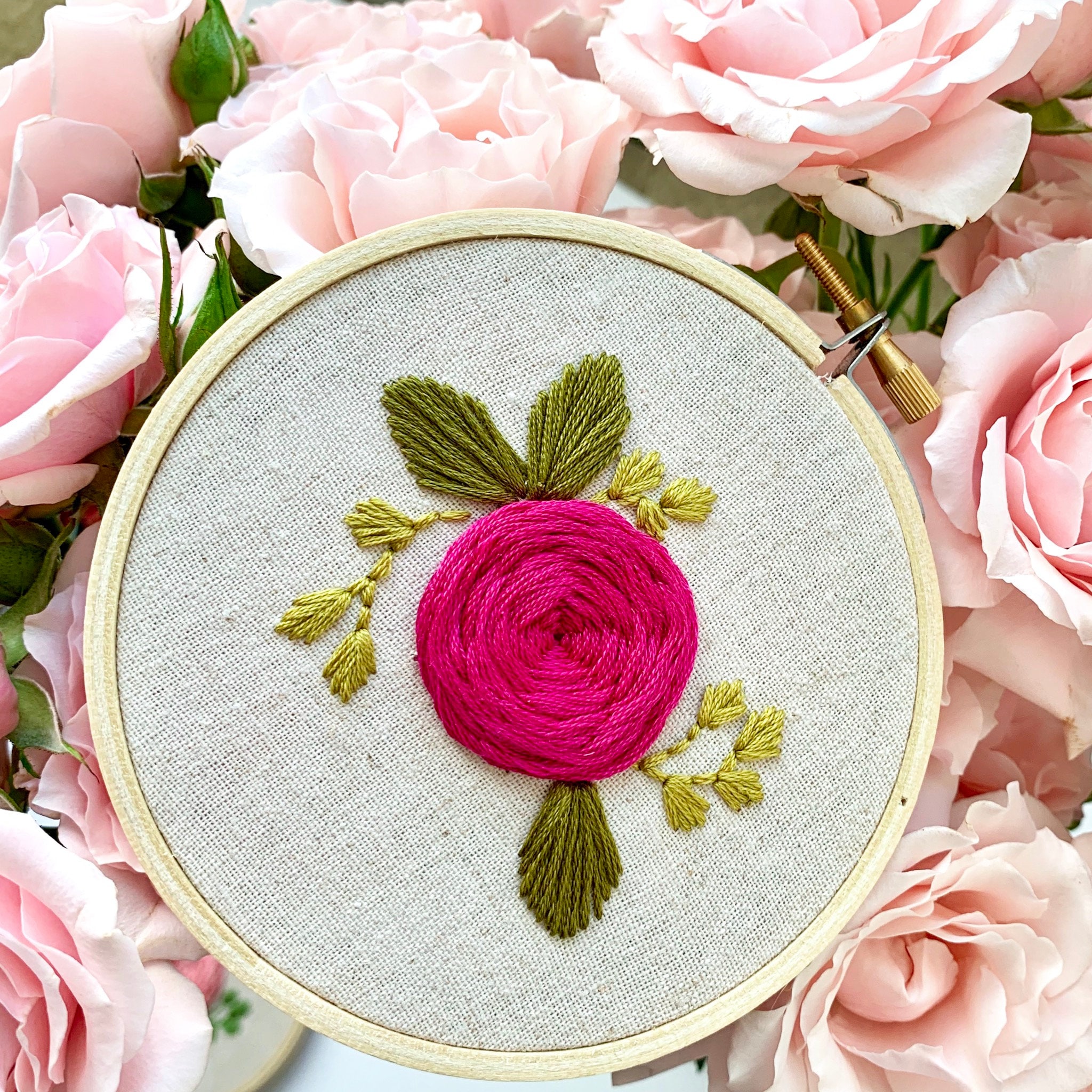 Rose Embroidery Pattern