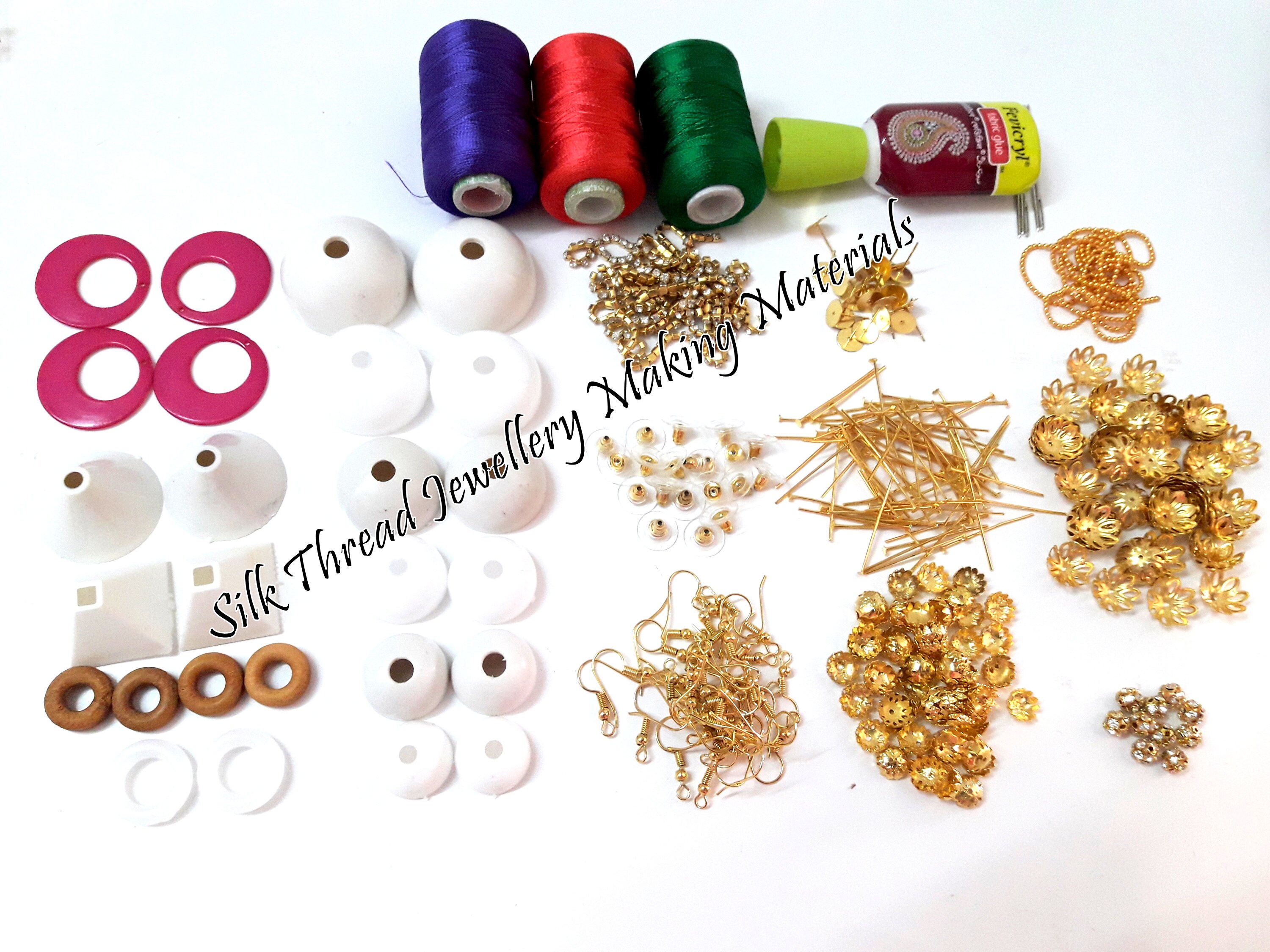 DIY Jewelry kitSilk Thread Jhumka Earring Jewelry Making Etsy