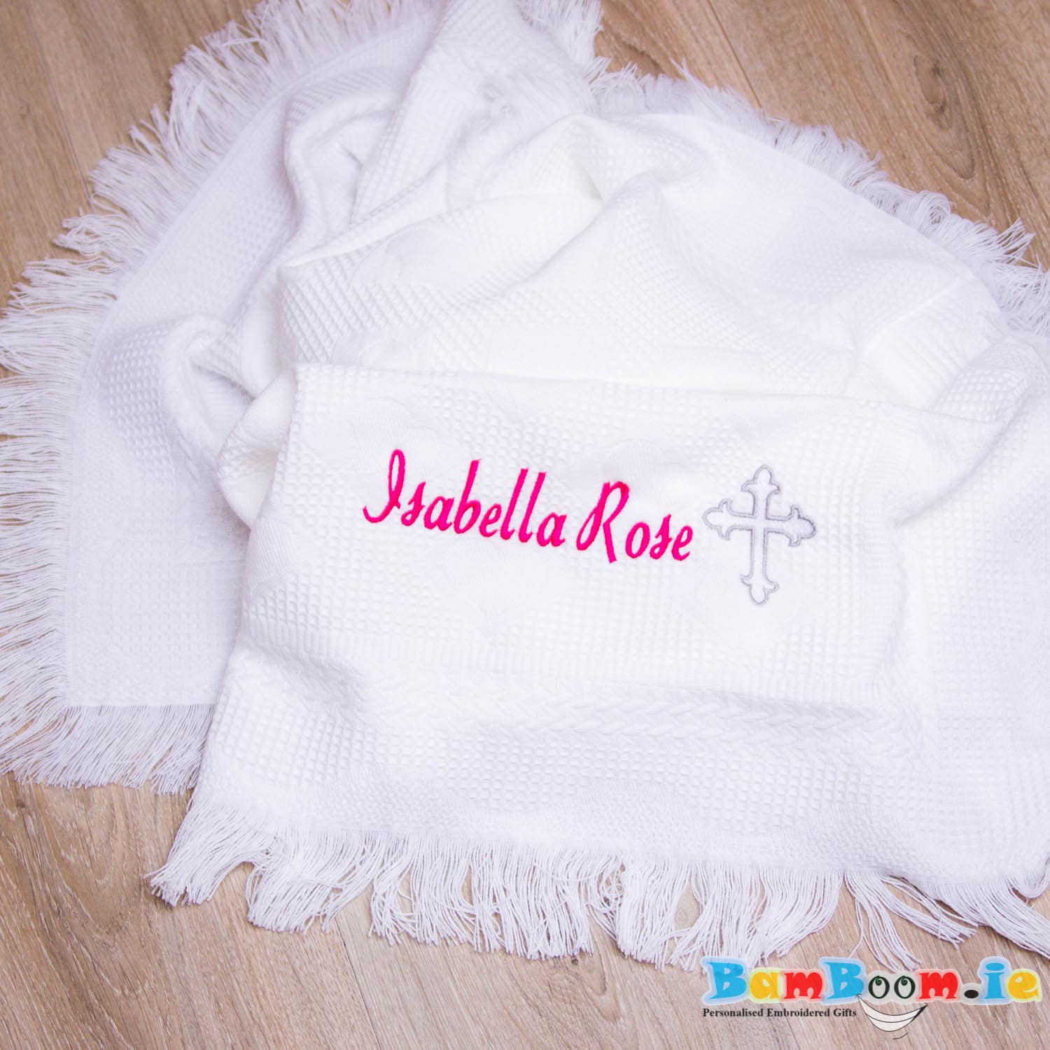 christening blanket personalised