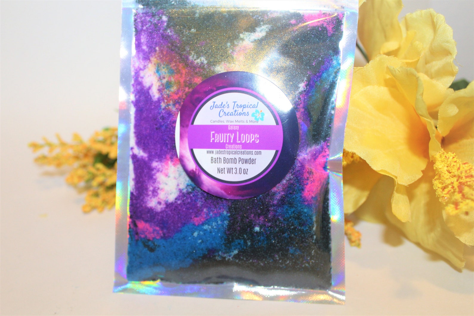 Galaxy Bath Bomb Glitter Powder Gift for Her Bath Bomb Etsy