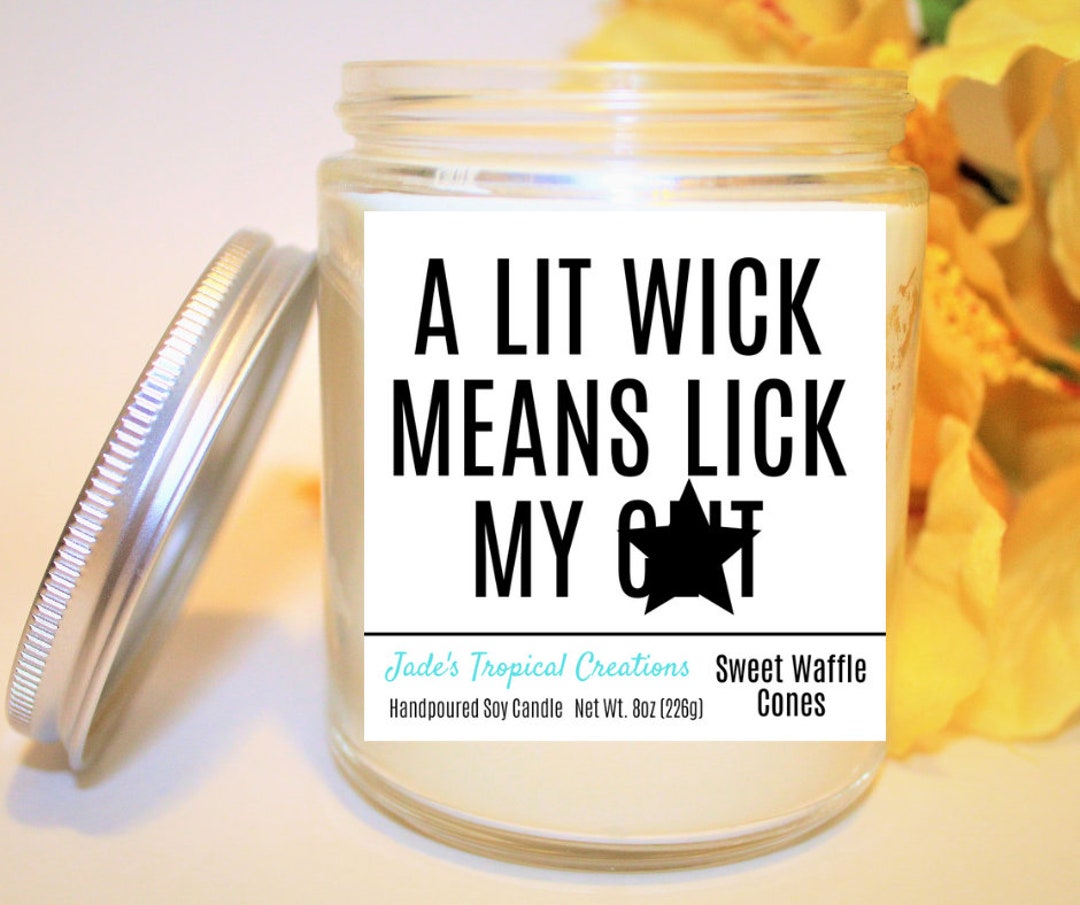 Naughty Gift for Her Lit Wick Means Lick Clit Gift image