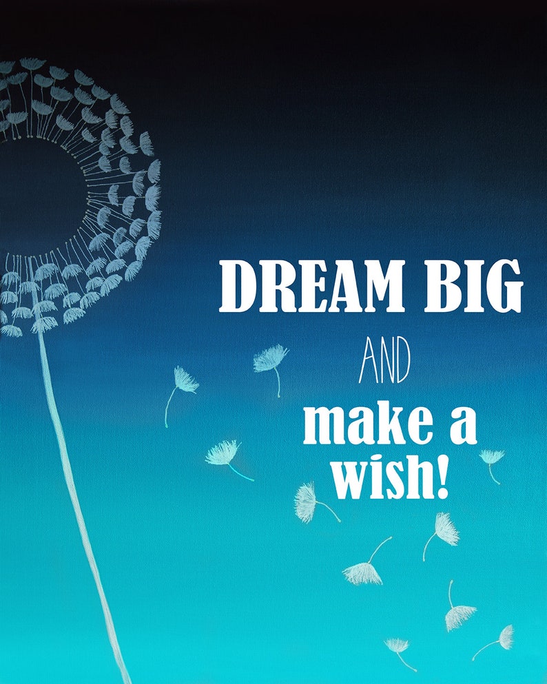 Dandelion Art Set 3 Piece Wall Art Set Boho Girl Art Etsy