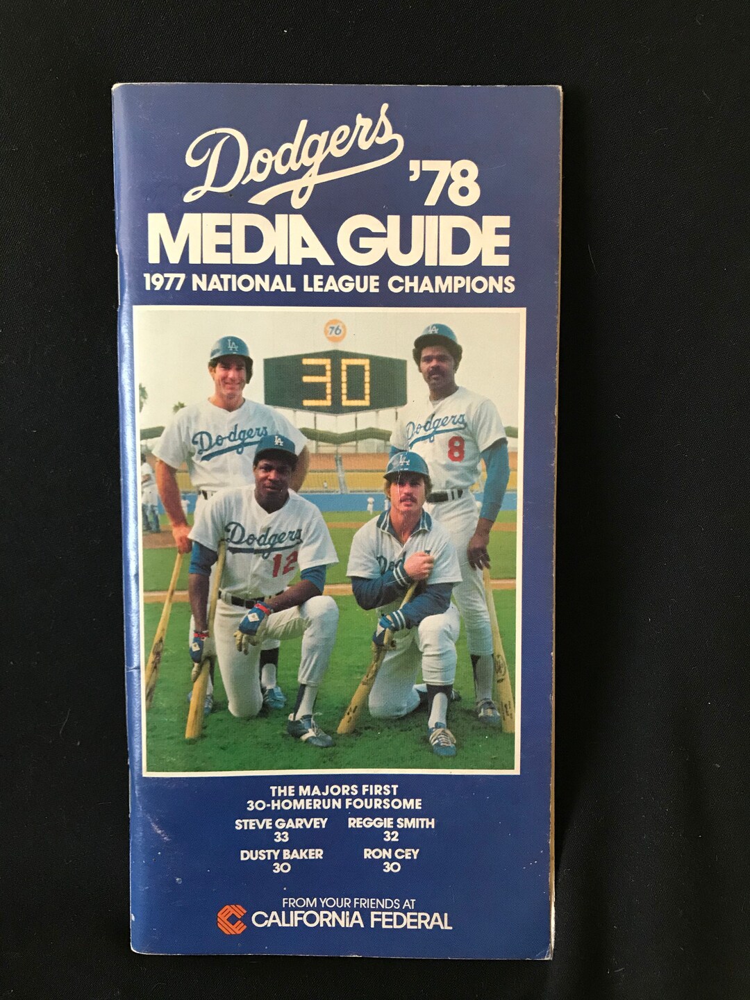 Dodgers 1978 Media Guide Program Etsy Italia