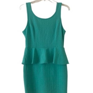 Vintage Jayvee 1980’s Peplum Tank Dress, Size Large