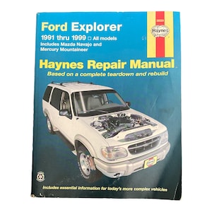 Haynes Ford Explorer 1991-1999 Repair Manual,  36024