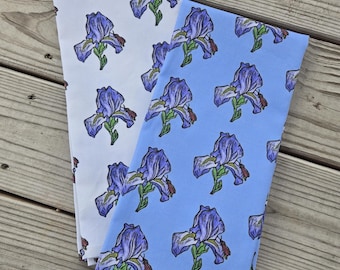 Iris Tea Towel, Iris Kitchen Towel, Iris Dish Towel