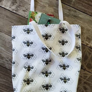Sac fourre-tout abeille, sac marché aux abeilles, sac à provisions abeille