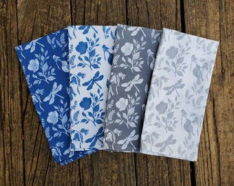 Dragonfly Tea Towel, Hummingbird Kitchen Towel, Woodland Nature Print Towel