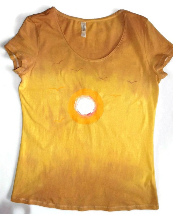 SUN Tshirt-baggy Clothes Aesthetic 