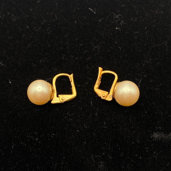 Paire De Boucles D’oreilles étoile Des Années 1930 – Dormeuses En Alliage Et Verre Bleu – Occasion Vintage